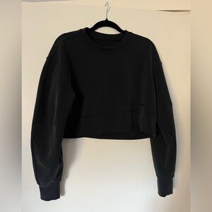 Black Cropped Lululemon Sweatshirt